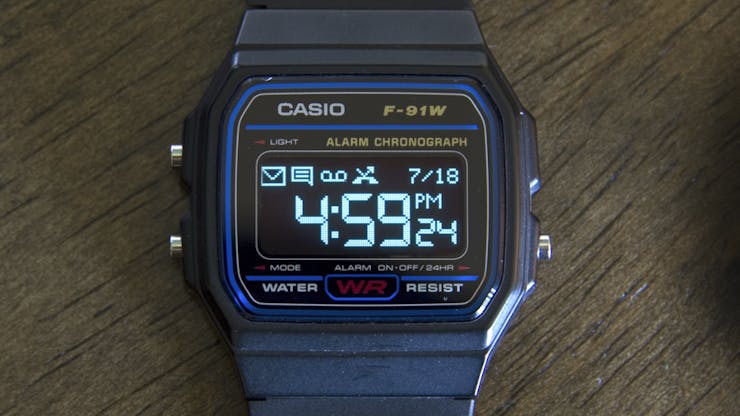 Casio sales watch f91