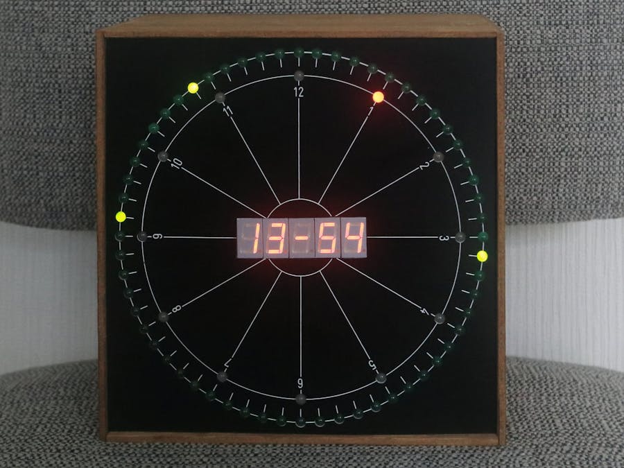 Digital 60+12 led clock