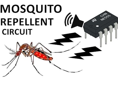 Mosquito Repellent circuit using 555 timer