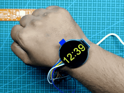 ESP32 and Round OLED Smart Watch Concept