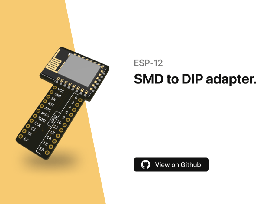 ESP8266 SMD to DIP adapter