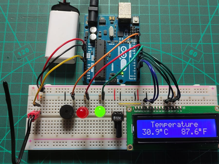 Measure Temperature using Arduino and NTC Thermistor