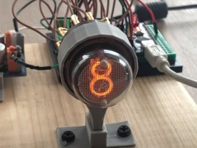 How to use Nixie Tube with Arduino using K155ID1 microchip
