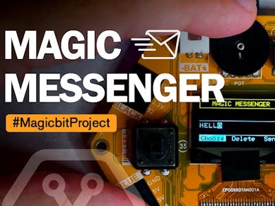 Magic Messenger using 2 Magicbits-(ESP-32) Boards