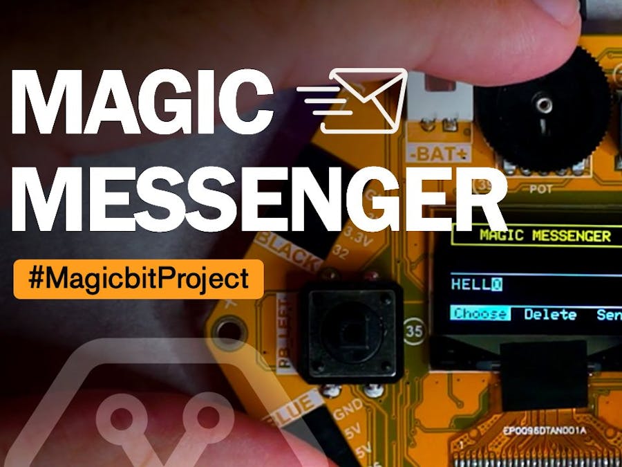 Magic Messenger using 2 Magicbits-(ESP-32) Boards