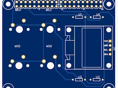 Raspberry Pi 4 mechanic switches and OLED screen shield