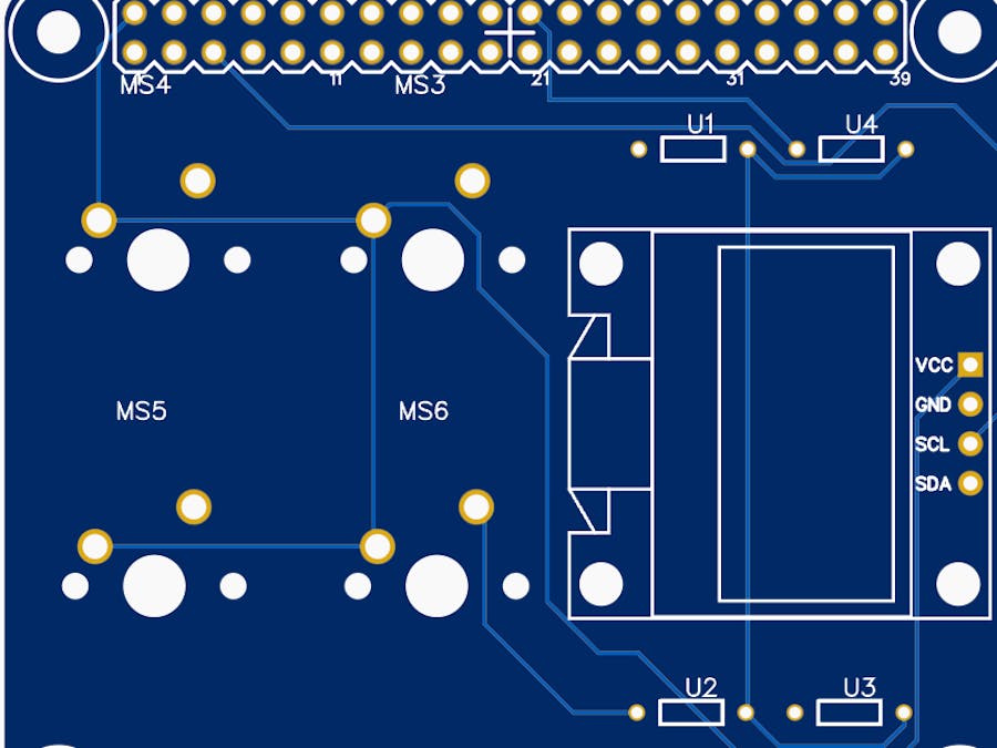 Raspberry Pi 3B+ mechanic switches and OLED screen shield