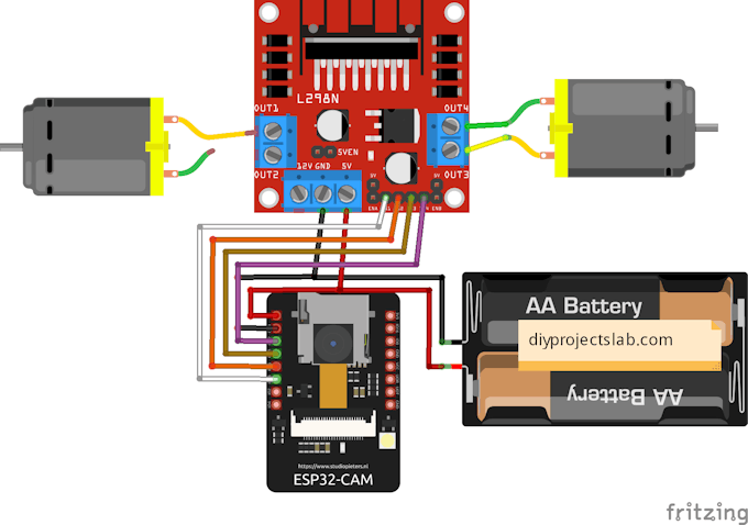 How to Make DIY ESP32 Cam Surveillance Robot - Arduino Project Hub