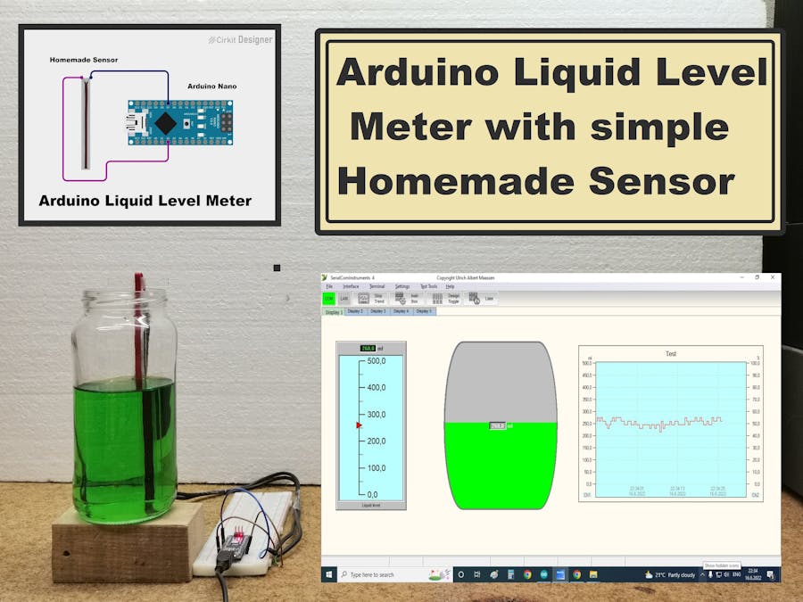 Arduino Liquid Level Meter with simple Homemade Sensor