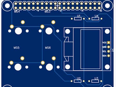 Raspberry Pi 2 mechanic switches and OLED screen shield