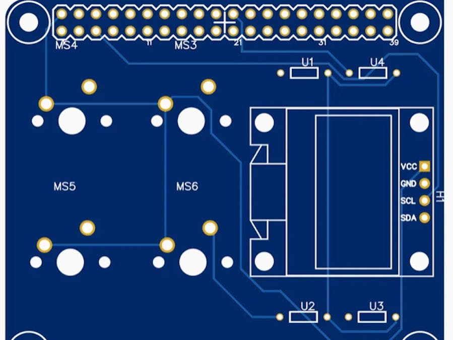Raspberry Pi 2 mechanic switches and OLED screen shield