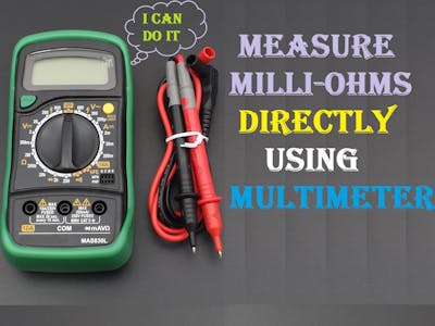 How to measure resistance of wire (Milli-Ohms)