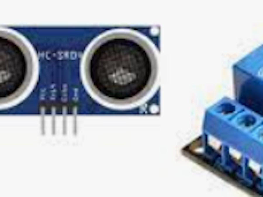 Switching relay with Ultrasonic sensor