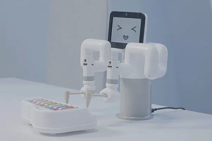 Optional hands let the robot wave, point, or grip small objects, with a true gripper also available. (📷: Elephant Robotics)