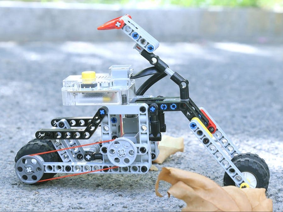 How to Build LEGO®-compatible Motorcycle | Project for Kids