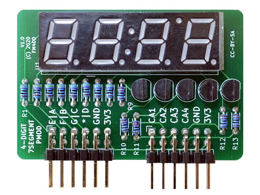 PMOD module for 4x7 Segment display