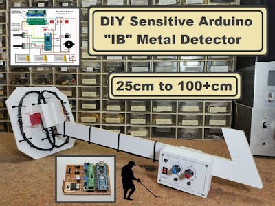DIY Sensitive Arduino IB METAL DETECTOR
