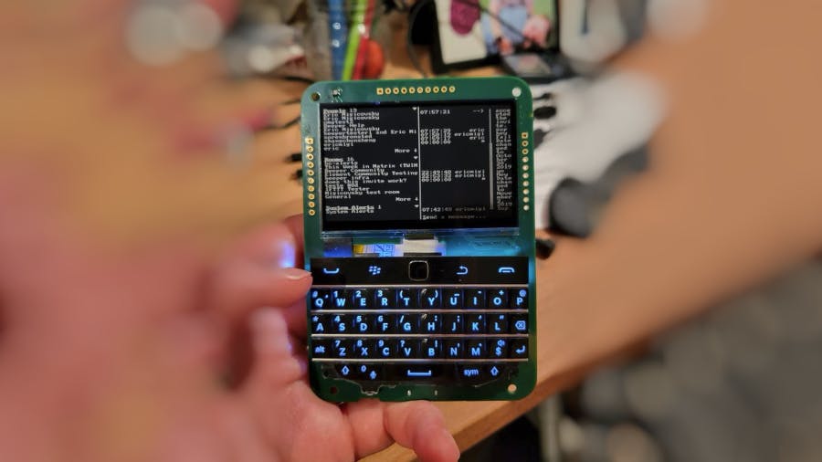 Franky Gets a BlackBerry Keyboard Upgrade, Becomes a Pocket-Friendly Beeper Chat Gadget - Hackster.io