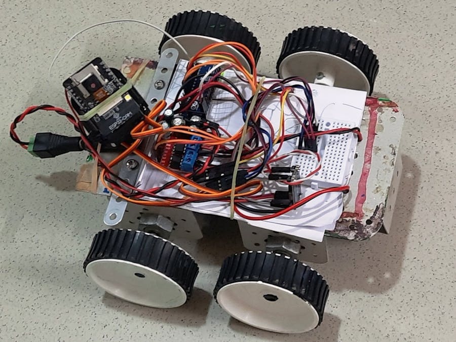 A Simple WiFi controlled mobile robot with pan & tilt camera