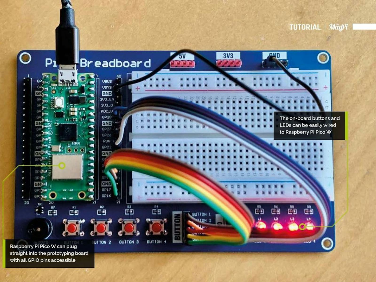 How to Breadboard Electronics Projects with Raspberry Pi Pico