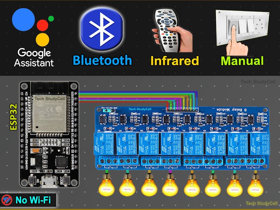ESP RainMaker IoT Project With Google Alexa Bluetooth & IR
