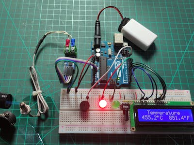 Measure temperature using thermocouple and MAX6675