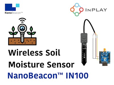 Wireless Soil Moisture detector using the InPlay IN100