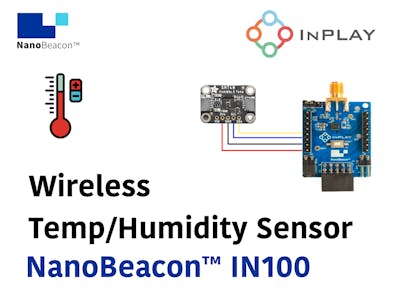 Wireless Temperature/Humidity Sensor using the InPlay IN100