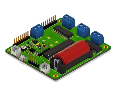 Dedicated Control Board for Mobile Robots with Wheels