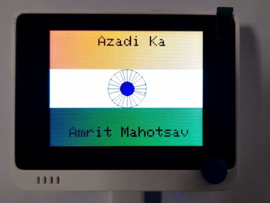 How to Design India’s flag on Wio Terminal