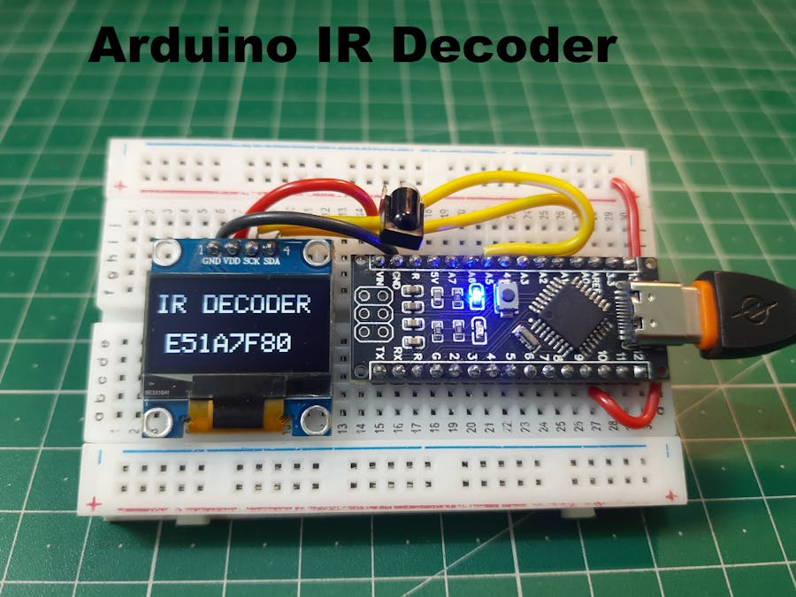IR Remote Decoder using Arduino Nano
