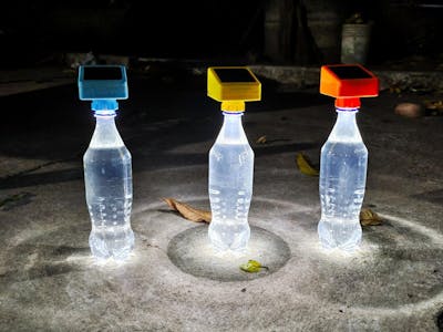 DIY Solar Bottle Lamp