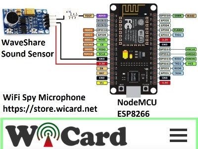 WiFi Spy Microphone With ESP8266 and NodeMCU