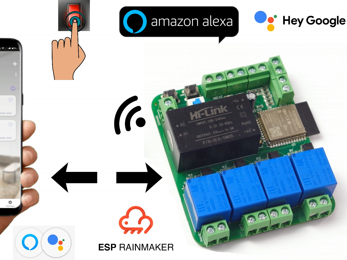 Voice, Manual & App Controlled Home-Automation System - Hackster.io