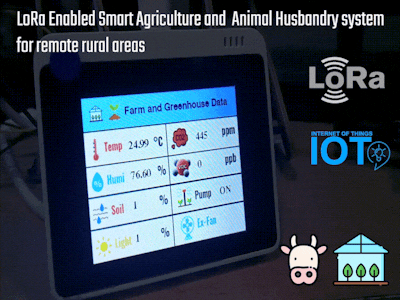 LoRa enabled Smart Agriculture and Animal Husbandry system
