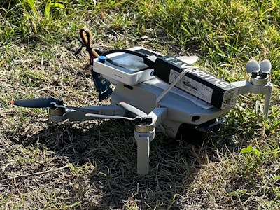 Sensor equipped drone for field research