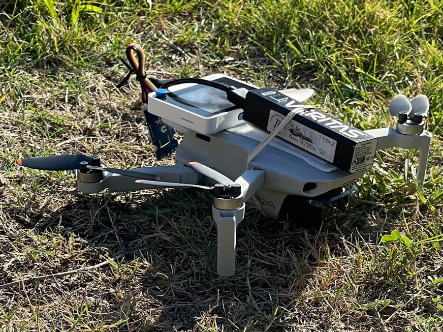Sensor equipped drone for field research