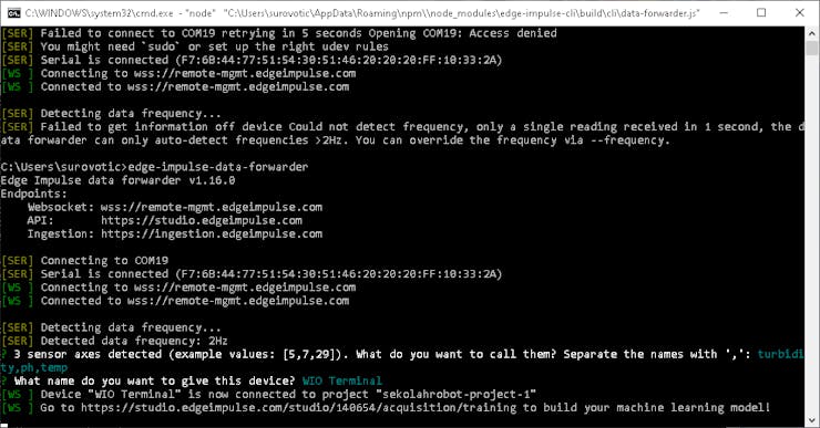 fig 3. Give name in device
