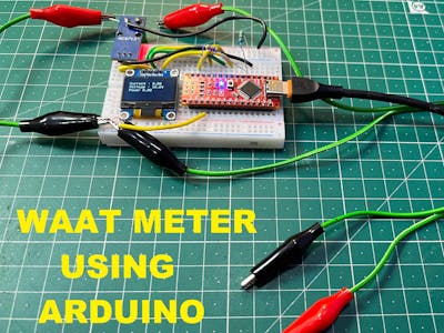 Arduino based simple Watt-meter shield