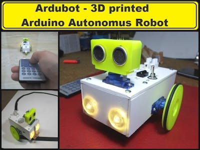 Ardubot: 3D-Printed Arduino Nano Robot