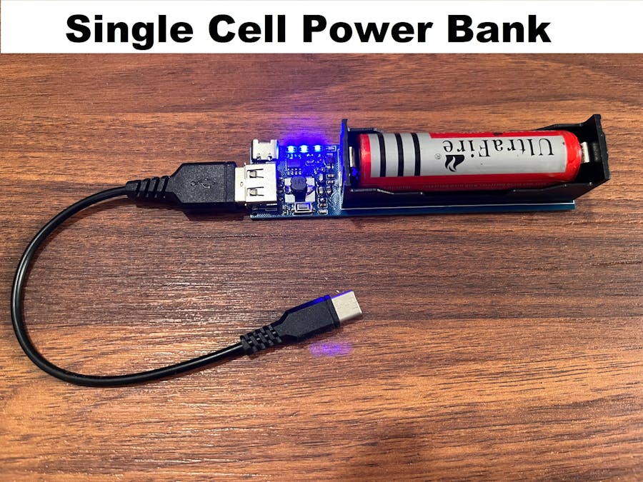 DIY Single Cell Power Bank Using SMT Assembly