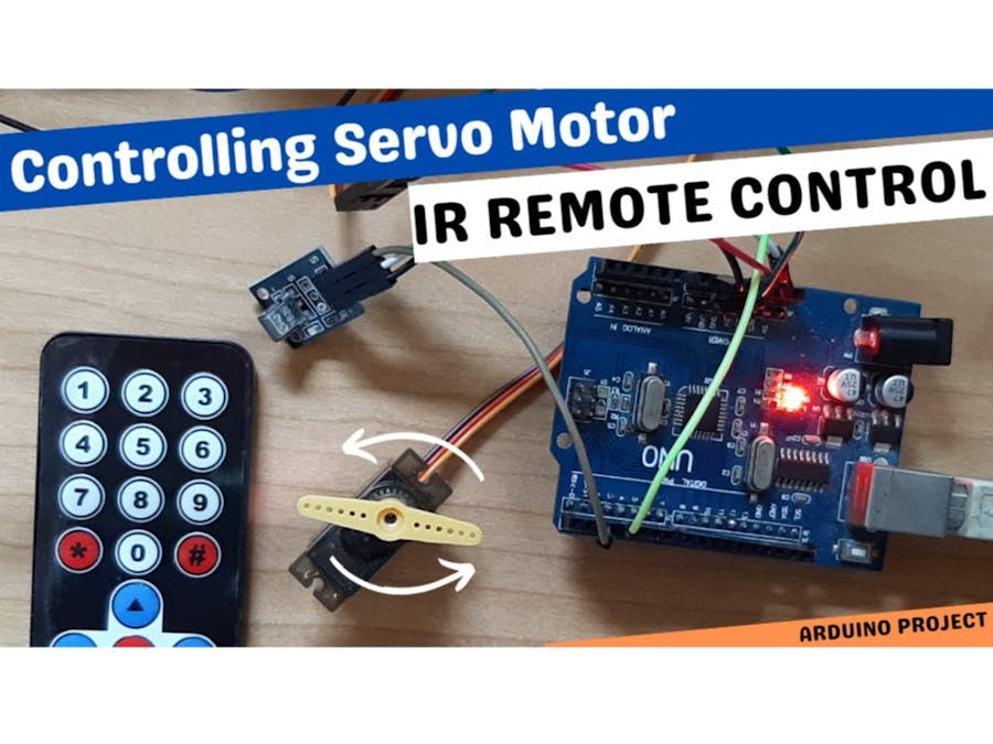 Controlling Servo Motor With IR Remote Using Arduino