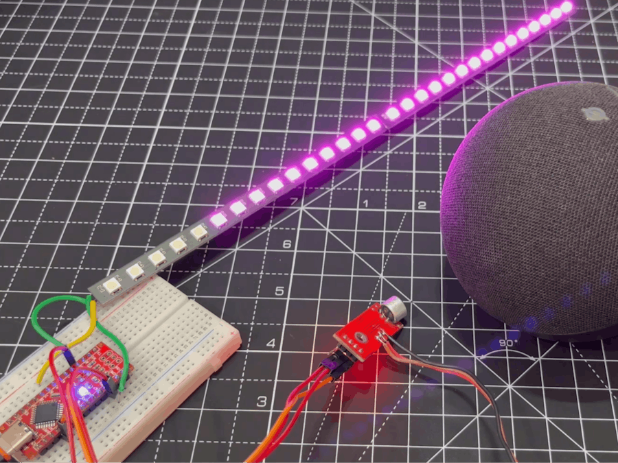 Arduino VU meter using Neopixel LED