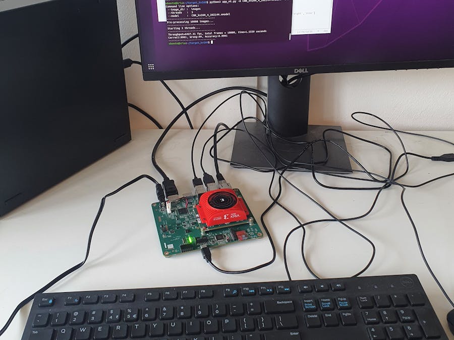 Vitis-AI pytorch design example on the Kria KV260
