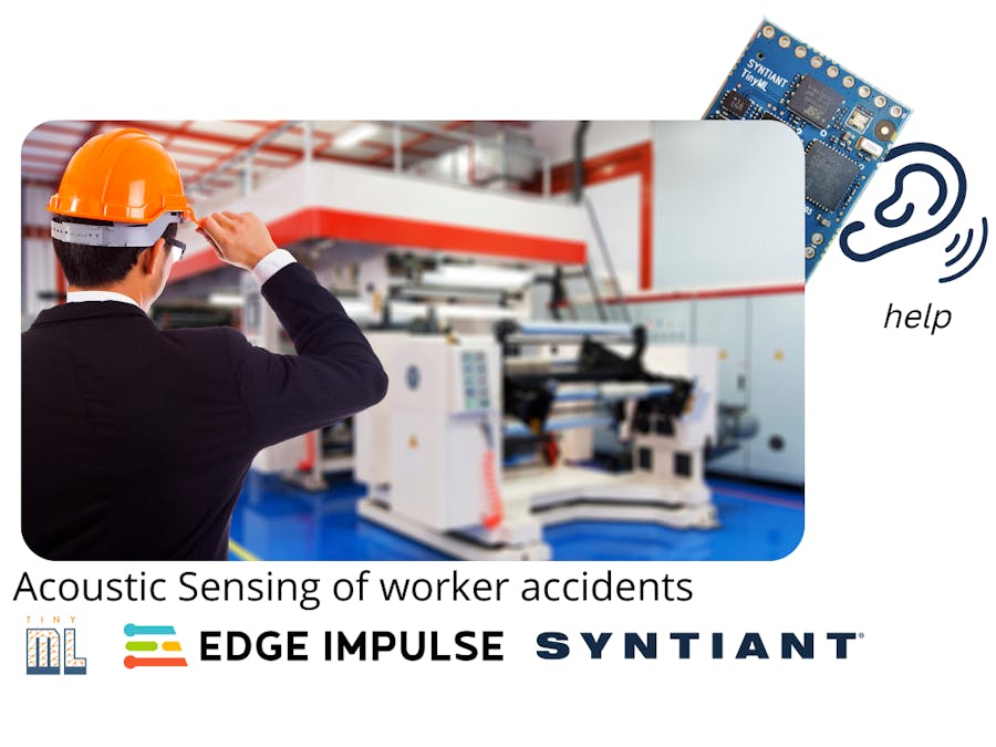 Detecting worker accidents with sound classification