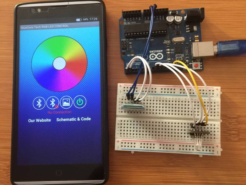 Arduino-bluetooth-rgb-led-control-using-android-app - Hackster.io