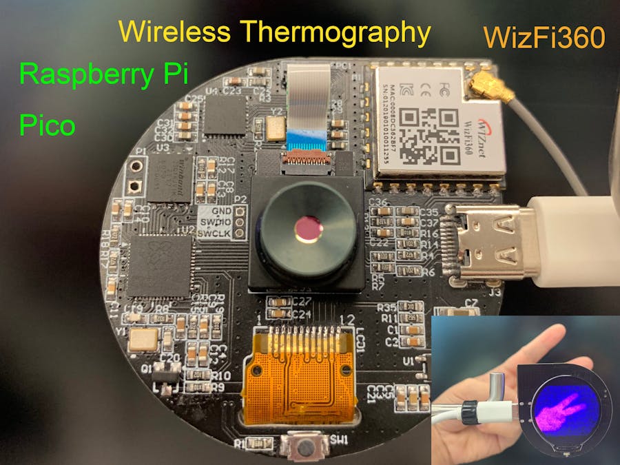 Raspberry Pi Pico & WizFi360 Wireless Thermography