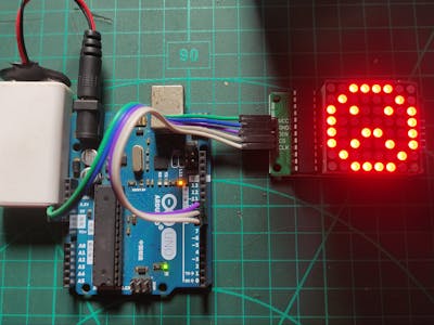 How to control LED 8x8 dot Matrix Display with MAX7219