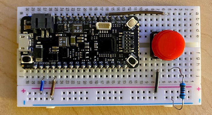 Blues Wireless Swan + a momentary push button