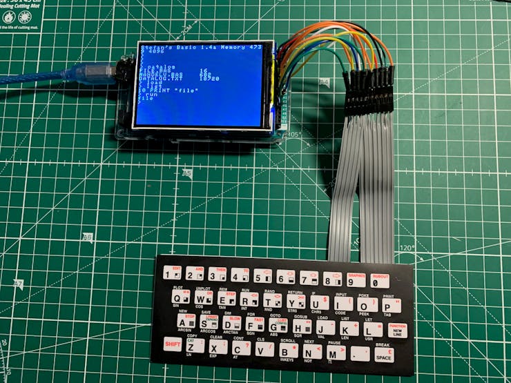 Read a ZX81 keyboard with Arduinos and build things with it 